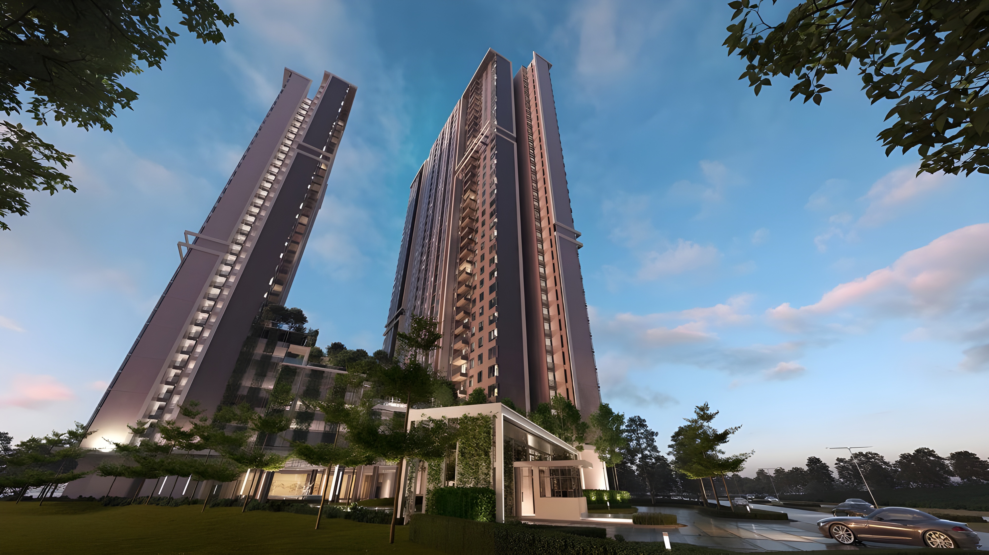 Arunya Residences facade — completed serviced apartment by Uttara Land in Segambut, Kepong