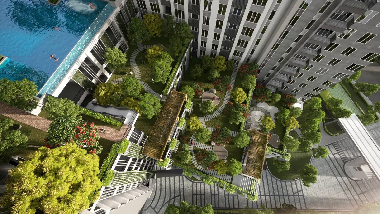 Aerial view of Uttara Land developments in Kepong, Kuala Lumpur